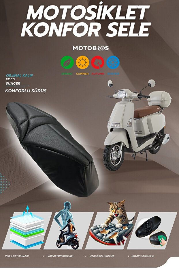 Mondial Virago Comfort Saddle Visco Sponge Saddle Cover Saddle Cover