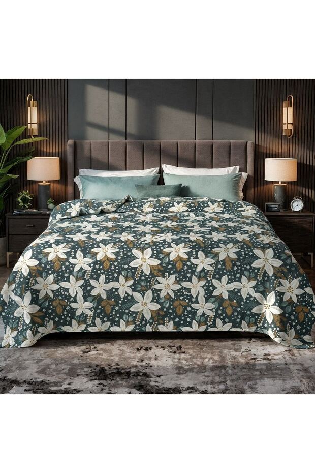 Lightweight blankets, 900 grams net, for two people, with a soft and elegant pattern - 1