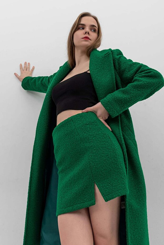 Fusta Mini Buklet Verde - 1