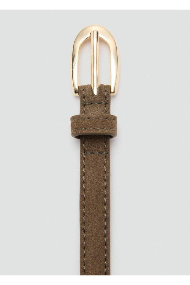 İnce süet deri kemer - 4