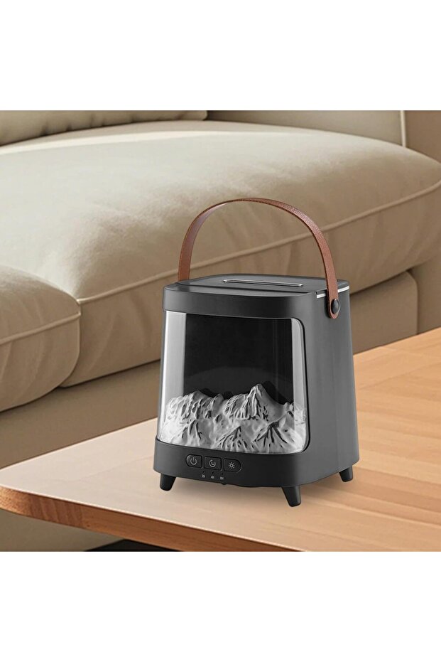 Flame Oil Diffuser 7-Color Light Aromatherapy Diffuser with Timer, 200ml, Remote Control - 3