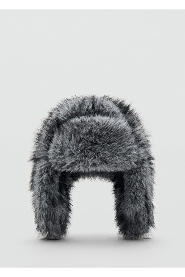 Kürk görünümlü şapka - 2