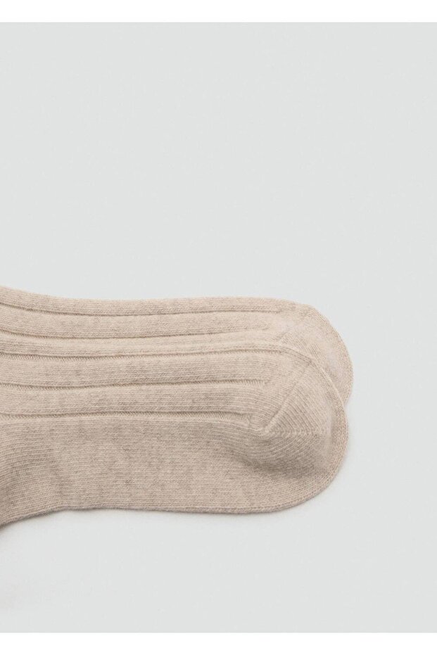 Yün karışımlı fitilli çoraplar - 3