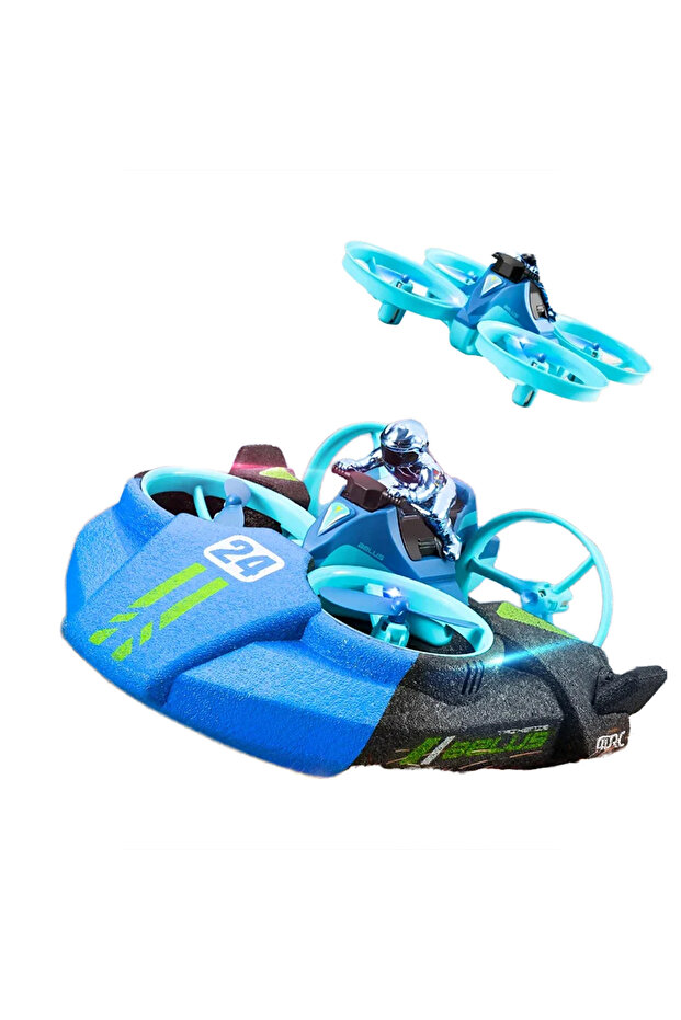 3-in-1 RC Hovercraft Boat Drone Race Car Toy