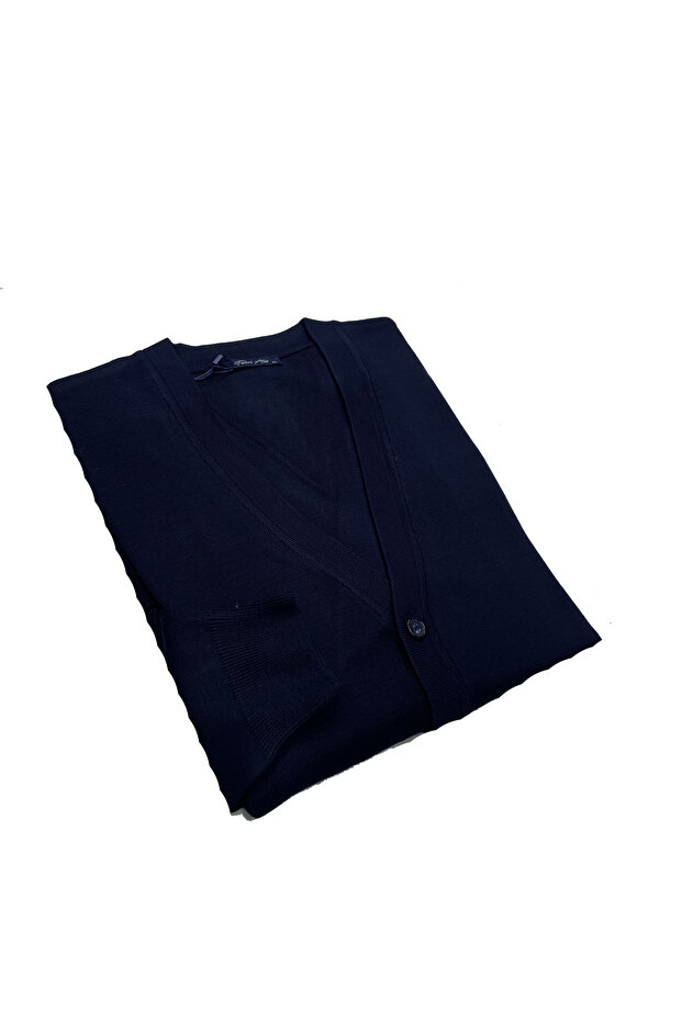 Ateş Steel Knitted Cardigan-1020