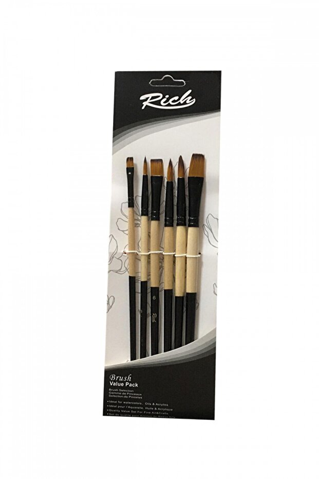 مجموعة فرش مختلطة 6 قطع - 1