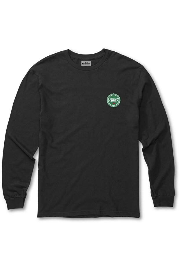 تي شيرت Bottle Cap Ls باللون الأسود