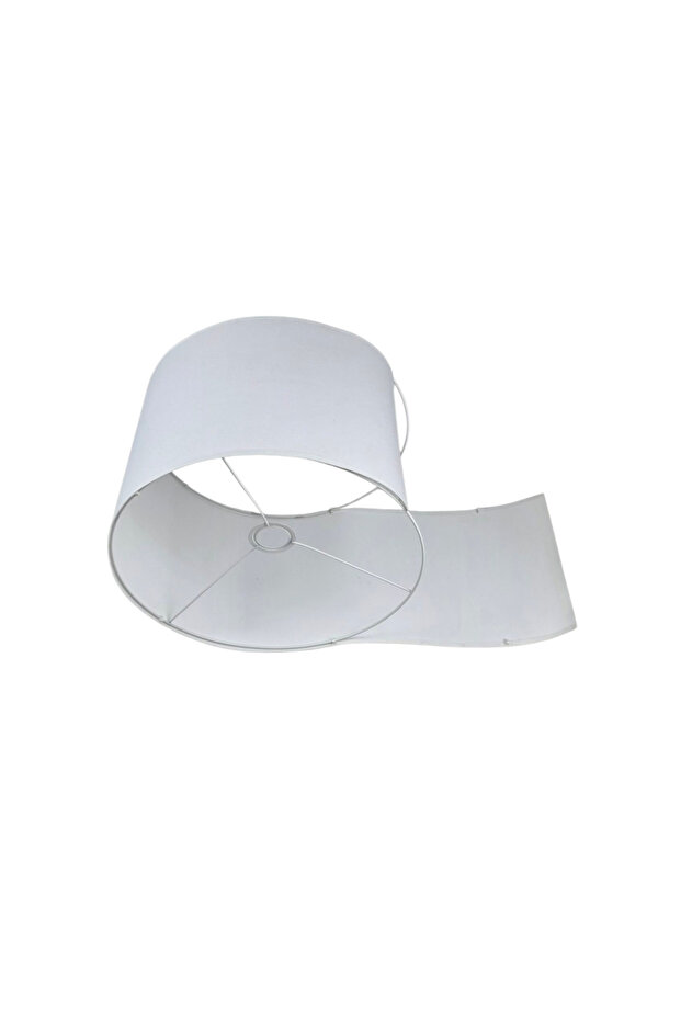 Bohem Ahşap Ayaklı Tripod Beyaz Başlıklı Lambader/Abajur - 6