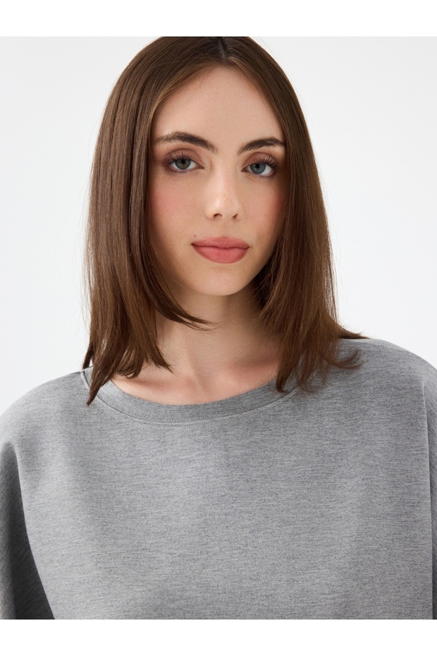Oversize Kadın Sweatshirt - 4