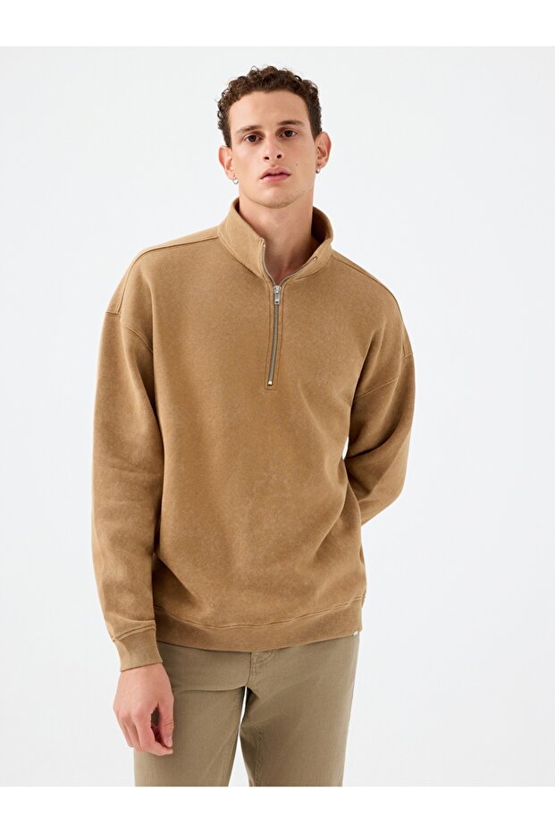 Oversize Fit Erkek Sweatshirt - 1