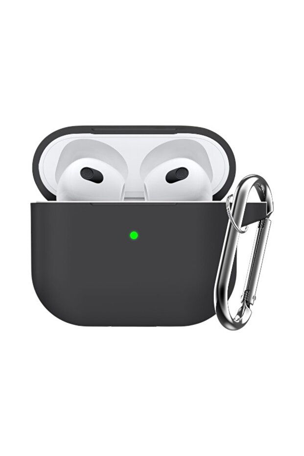 Flexible Silicone Case Cover Compatible with AirPods Pro 3 - Black