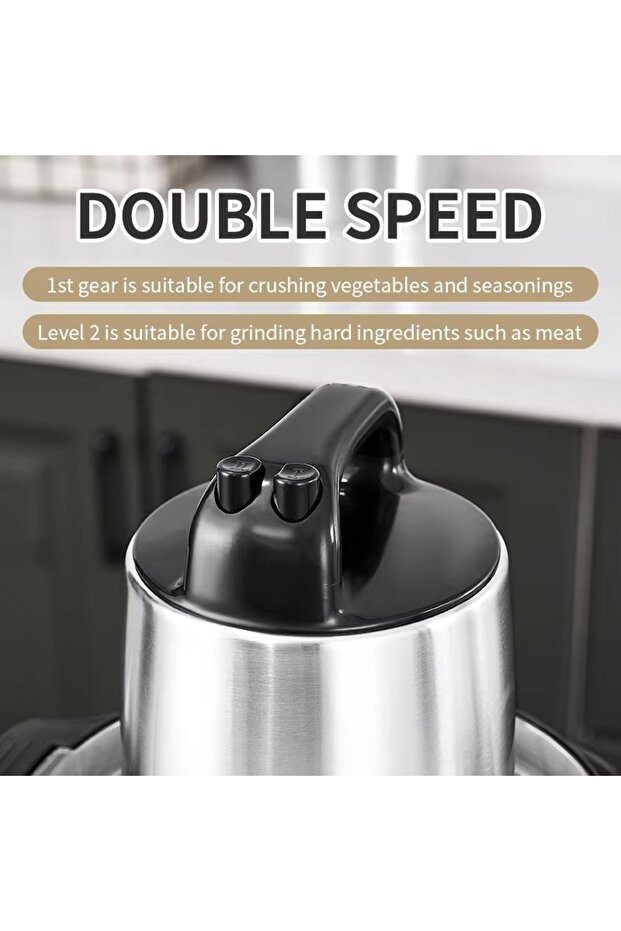 Heavy Duty Chopper & Mincer 8L Capacity, 6000W Heavy Duty Motor, Stainless Chopper