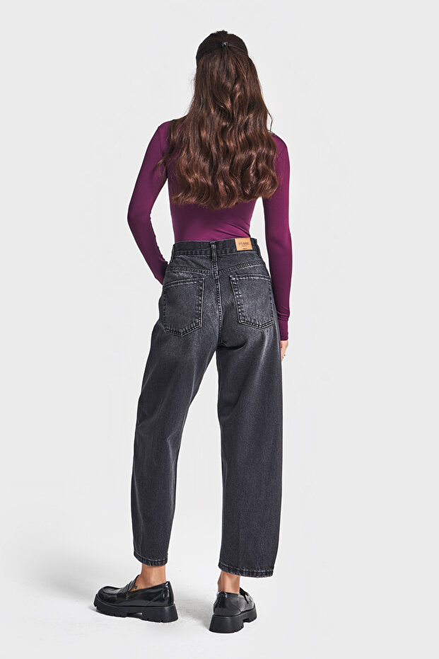 Női sötét füstölt színű Venus 2w5-1 Carrot Fit kényelmes szabású 100% pamut farmer farmer - 5