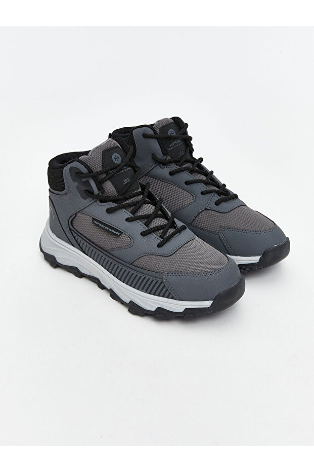 Alita City Lcw Steps Anthracite Boy's Sneaker with a Difference in Color