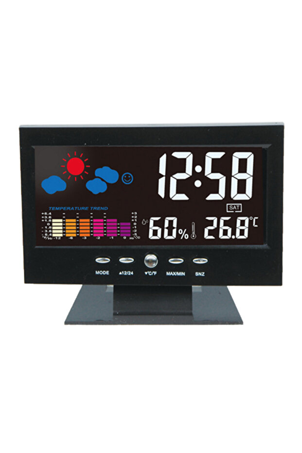 Digital Clock with Thermometer and Display model 8082T - 1