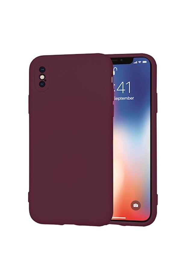 Case for iPhone X / XS, SoftFlex, Plum Red