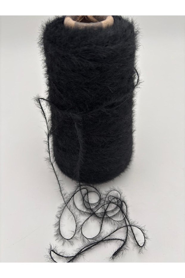 200g Hand Knitting Rabbit Hair Yarn/Scarf&Beret&Glove Yarn/Shawl,Sweater,Cardigan Yarn-Black