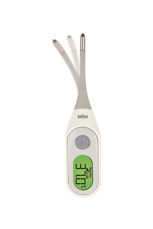 Digital thermometer with age-accurate technology, color LCD display, and 8-second rapid fever alarm - 3