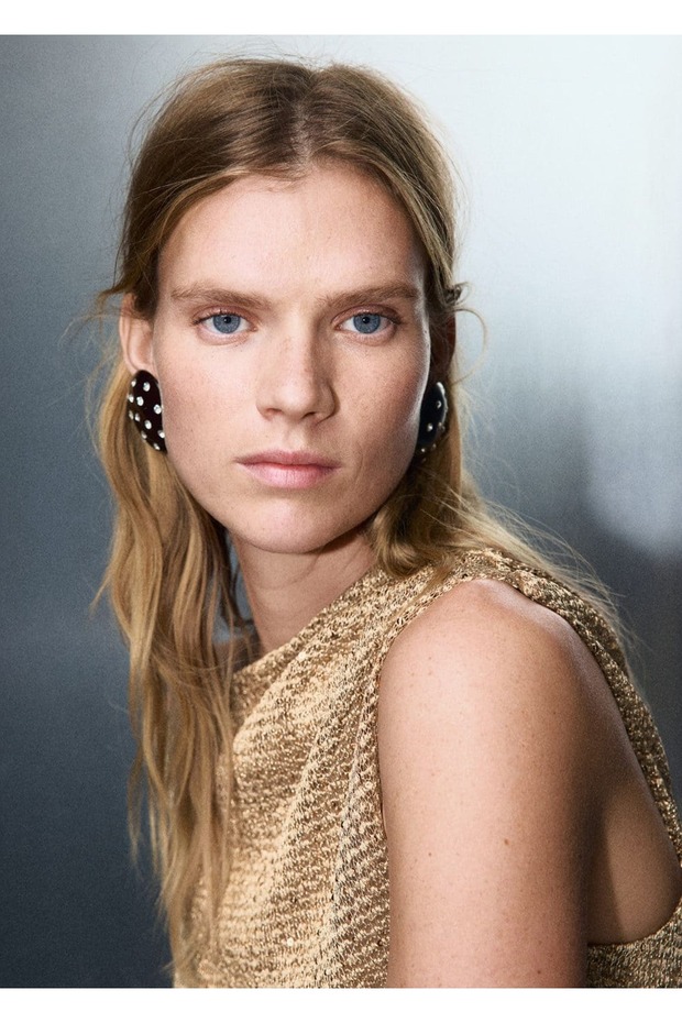 Sequined Asymmetrical Blouse