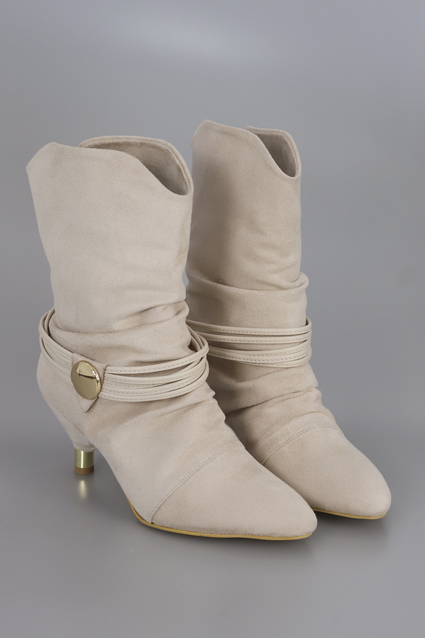 Pier 223 Buckle Detailed Gusseted Boots
