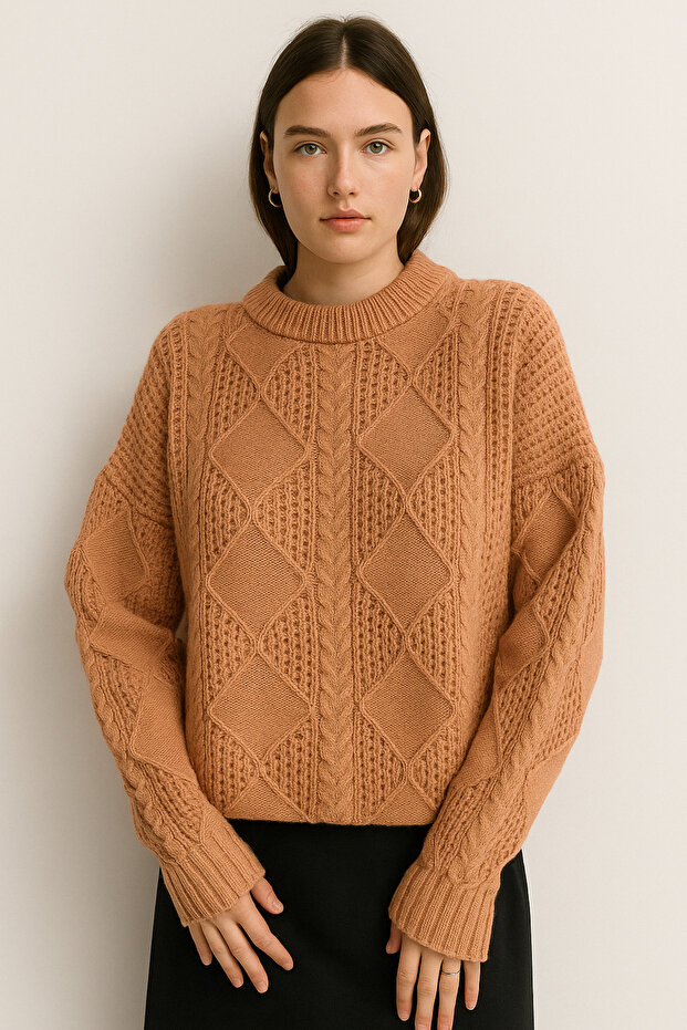 Çelik Örme Pamuklu Kazak - 1