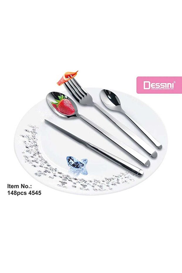 148Pcs Cutlery Set Silver