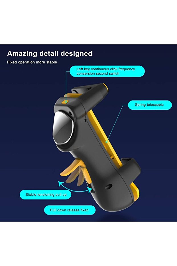 PUBG Mobile Rapid-Fire 4-Finger Tablet Game Controller Trigger (Excefore) - 2