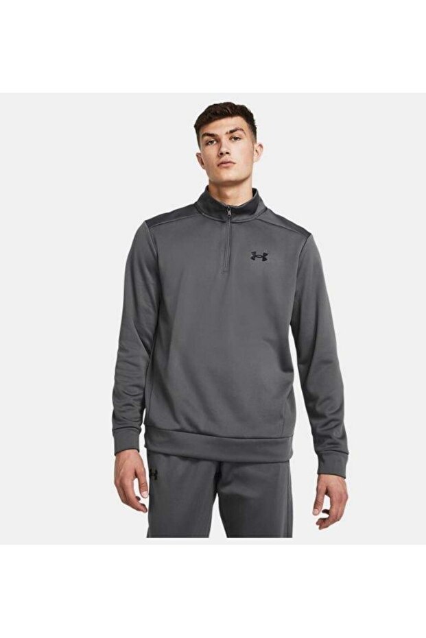 سترة رياضية رجالية من نوع UA Armour Fleece بسحاب ربعي