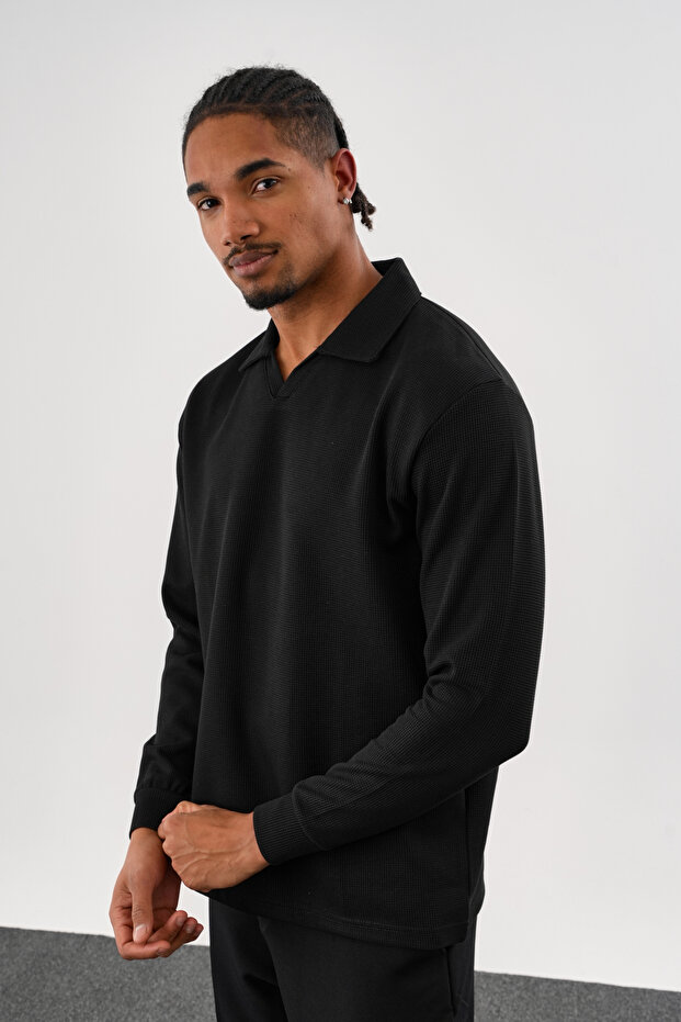 MELLOW Oversize Sweatshirt Siyah - 5