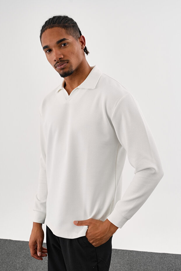 MELLOW Oversize Sweatshirt Beyaz - 3