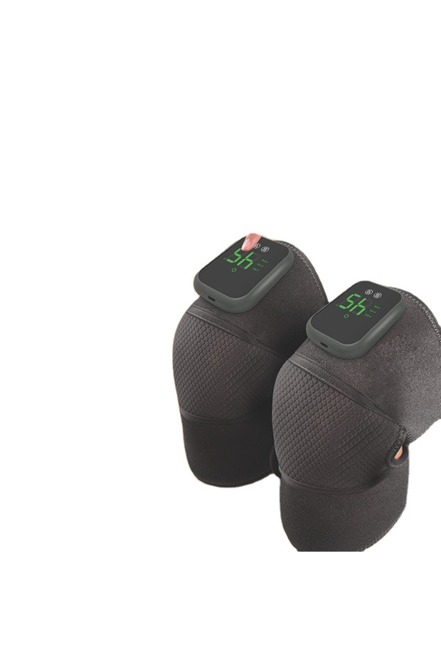 Wireless Heated Knee and Shoulder Massager Vibrating Warming Pad - USB Rechargeable massager 2 PCS