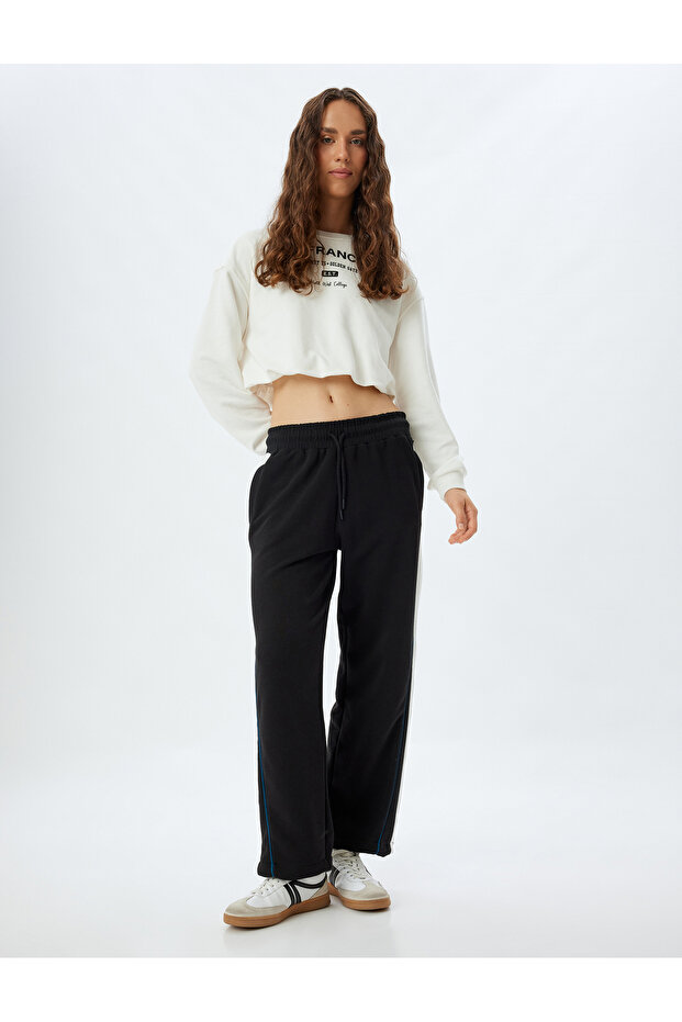 Women's Black Oversized Sweatpants