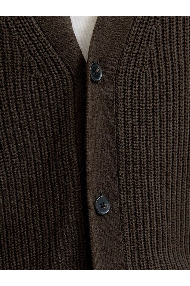 Strickjacke Einfarbig Strickjacke - 5