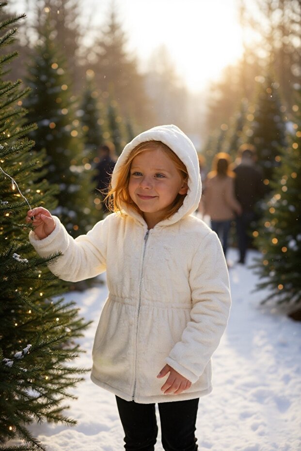 Plišani kaput za devojčice - 3