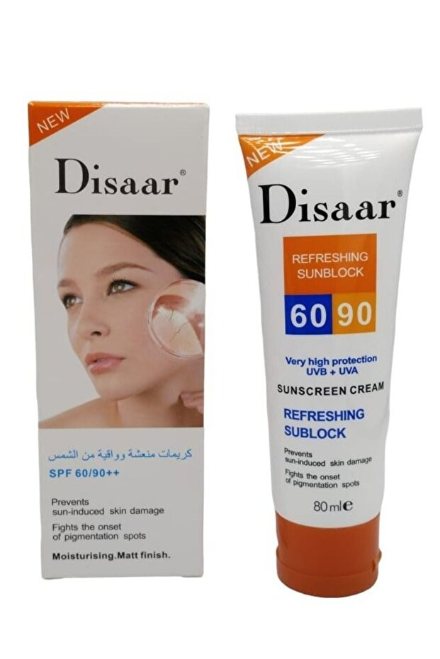 كريم ديزار المنعش الواقي من الشمس بعامل حماية 90 شفاف 80 مل