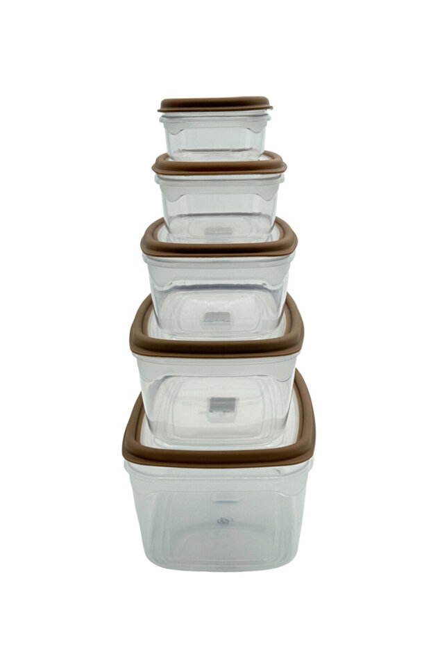 مجموعة حاويات طعام 5 قطع - 5