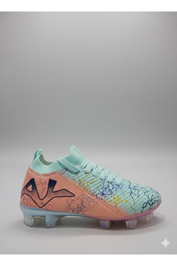 Semi-Pro Hologram Sole Boys' Sock-Footed Super Mercury Football Boots