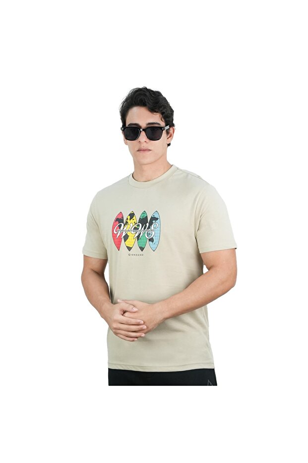 Men's Slim Fit Cotton Jersey Crew Neck Print Tee | WWS Graphic