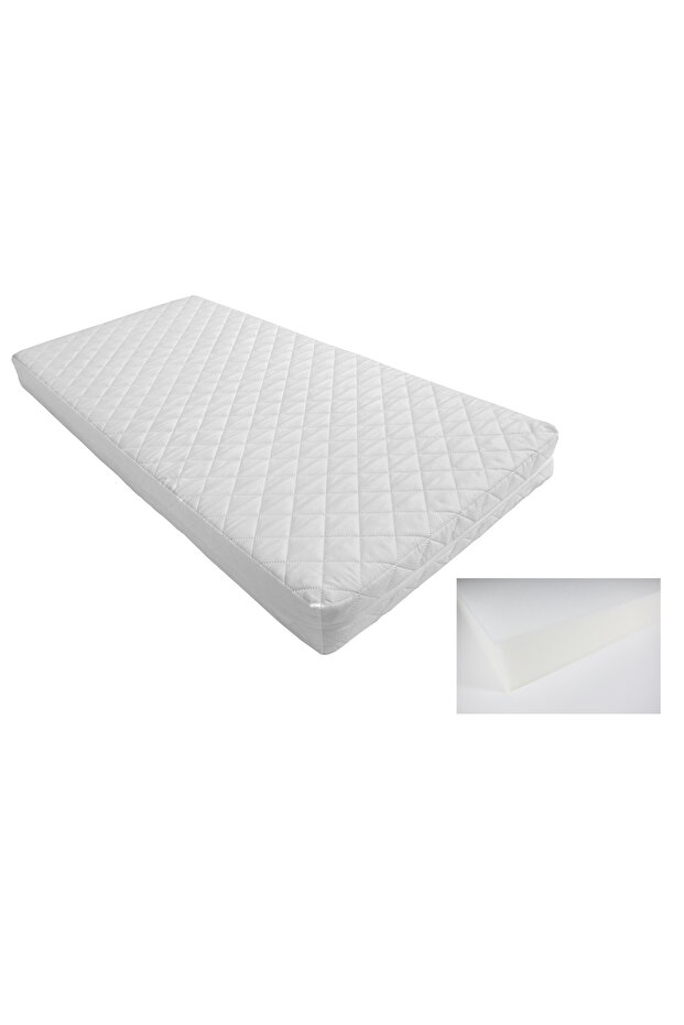 Saltea bebe basic burete 80x40x7 cm - 1