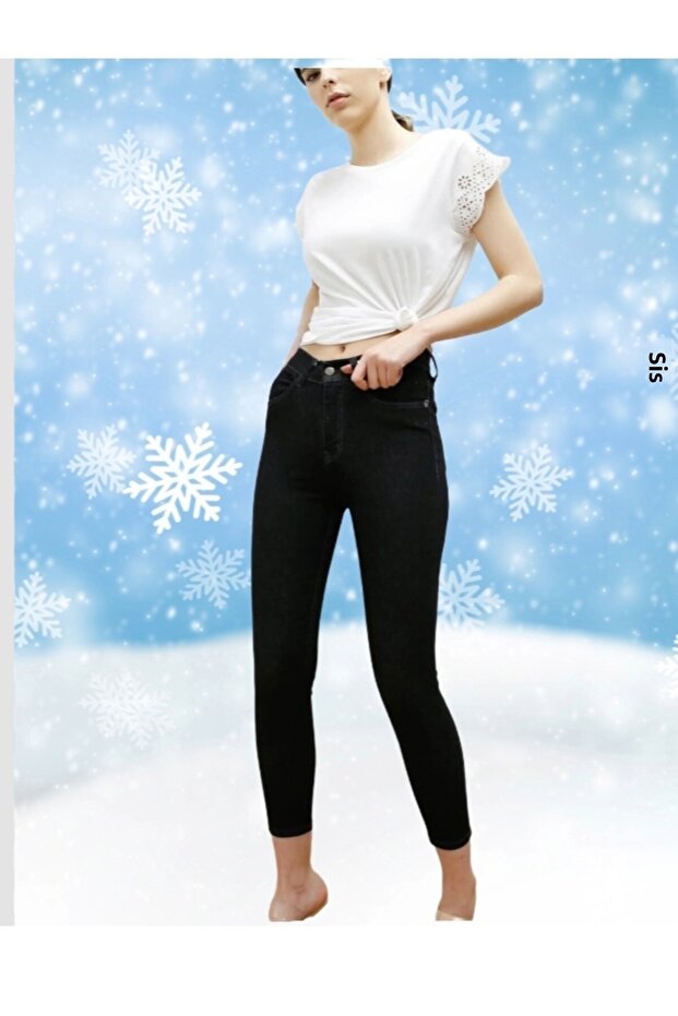 Jeans lycra high waist skinny leg