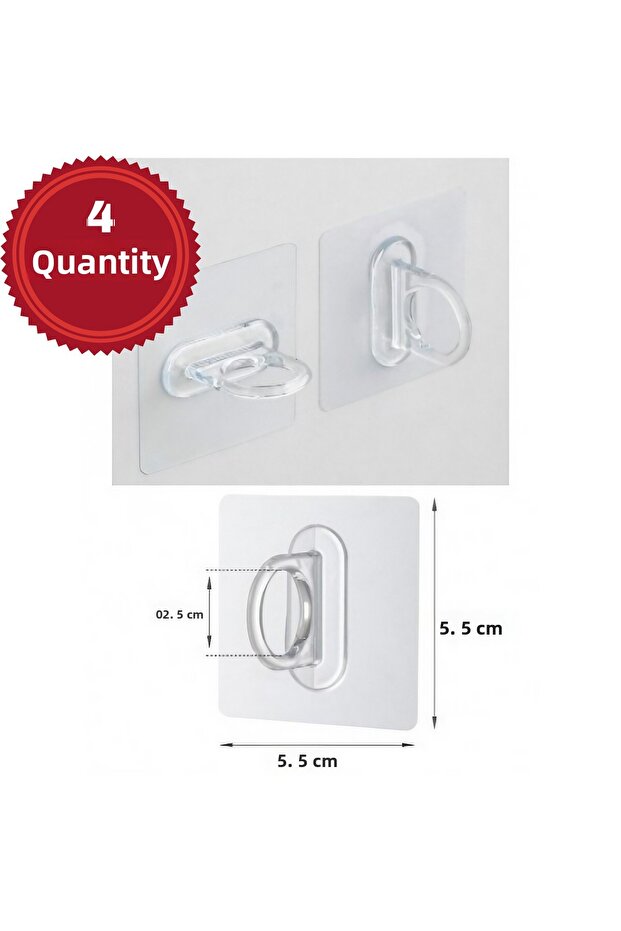 Self Adhesive Multi-Purpose Round Ring 4 Pieces