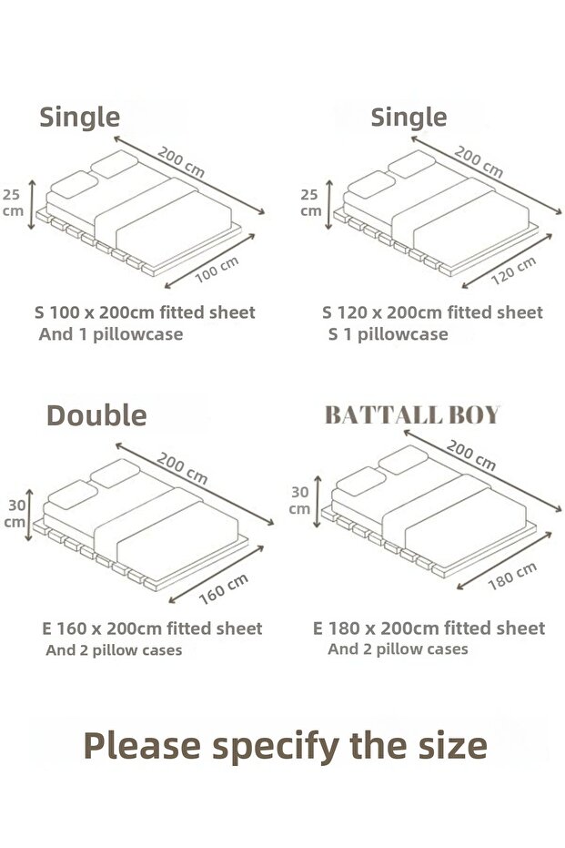 Heart Patterned Single/Double/Oversize Elastic Sheet Set - 2