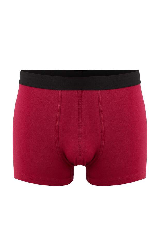 Çok Renkli 3'lü Paket Desenli/Düz Pamuklu Boxer TMNAW25BX00009 - 7