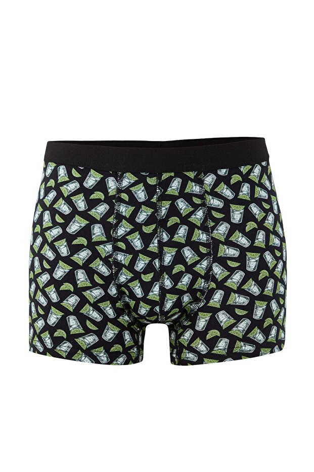 Multicolored Patterned-Solid 3-Pack Cotton Boxer Tmnaw22Bx0010 - 2