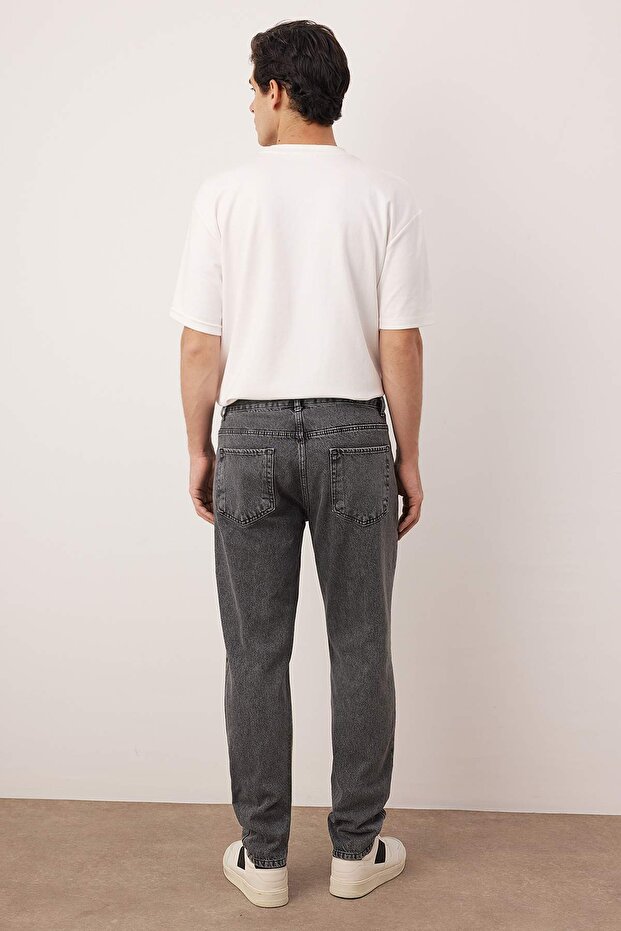 Gri Essential Fit Jeans Kot Pantolon TMNAW23JE00104 - 4