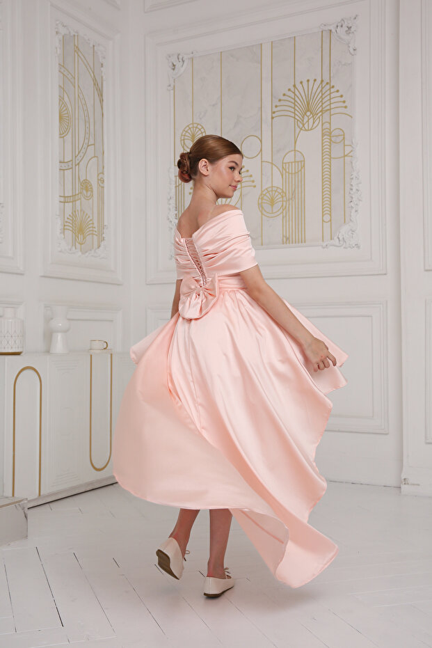 Girls’ Bow Detail Formal Dress