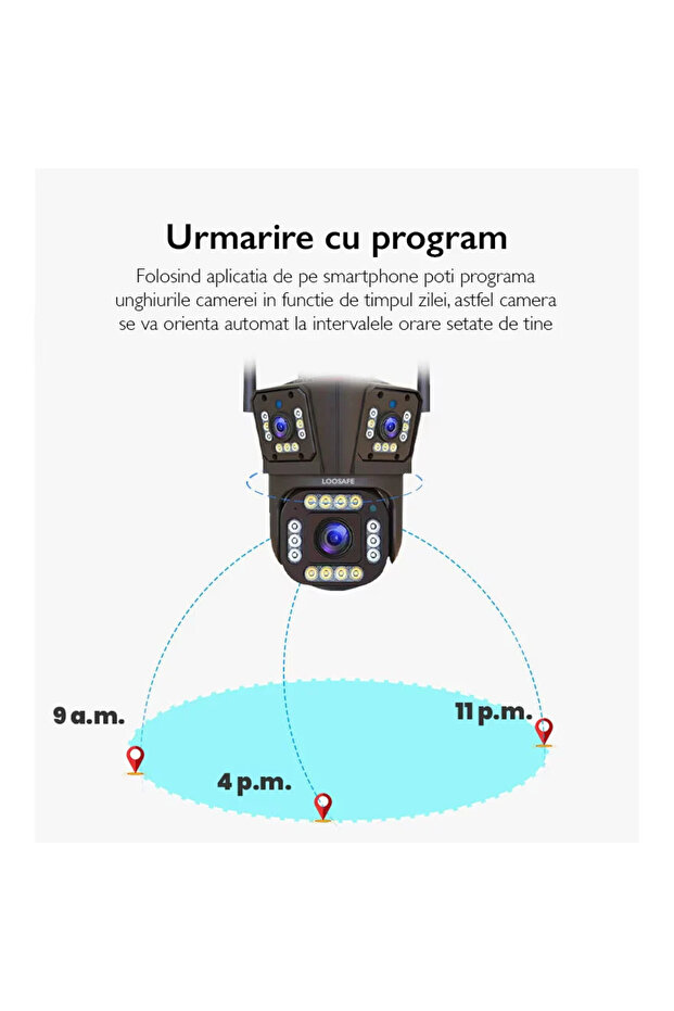 8MP WiFi Triple Camera, 3 Lenses, Ultra HD, Motion Detection and Smart Sensor - 6