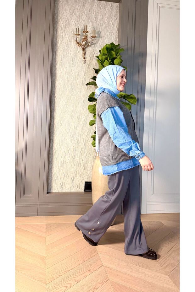 TRİKO DENIM GÖMLEK - 2