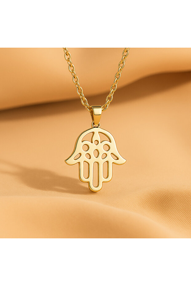 Fatma Eli Altın Kolye - 1