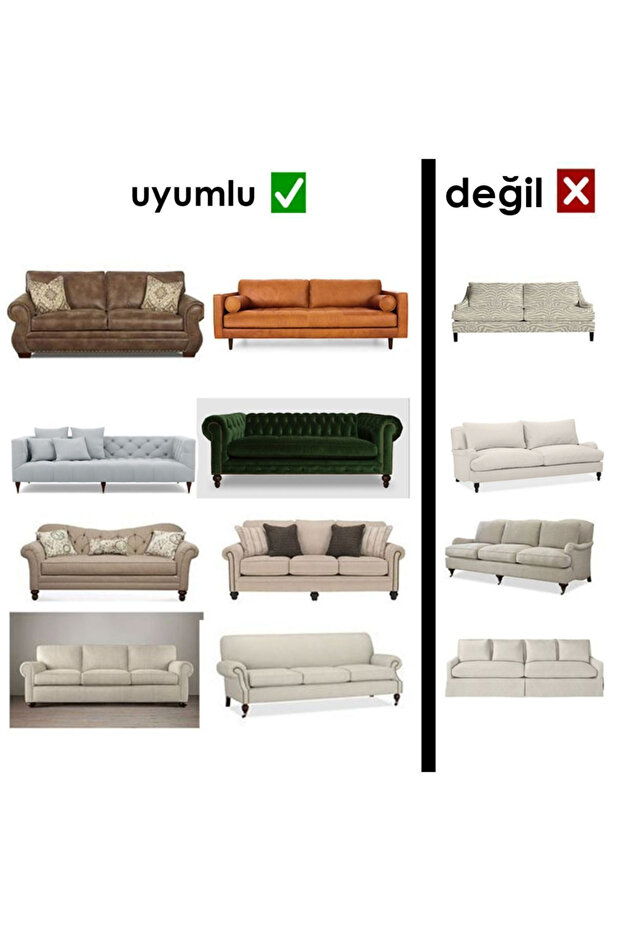 Jakarlı 3 3 1 1 gri Lastikli Kanepe Örtüsü | Lastikli Koltuk Örtüsü | koltuk kılıfı Takımı - 6